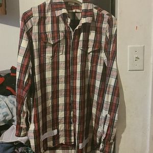 Off-White red,black,white flannel.